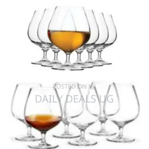 Bistro 6 Pieces of Cocktail, Whisky, Brandy Glasses - Colorless