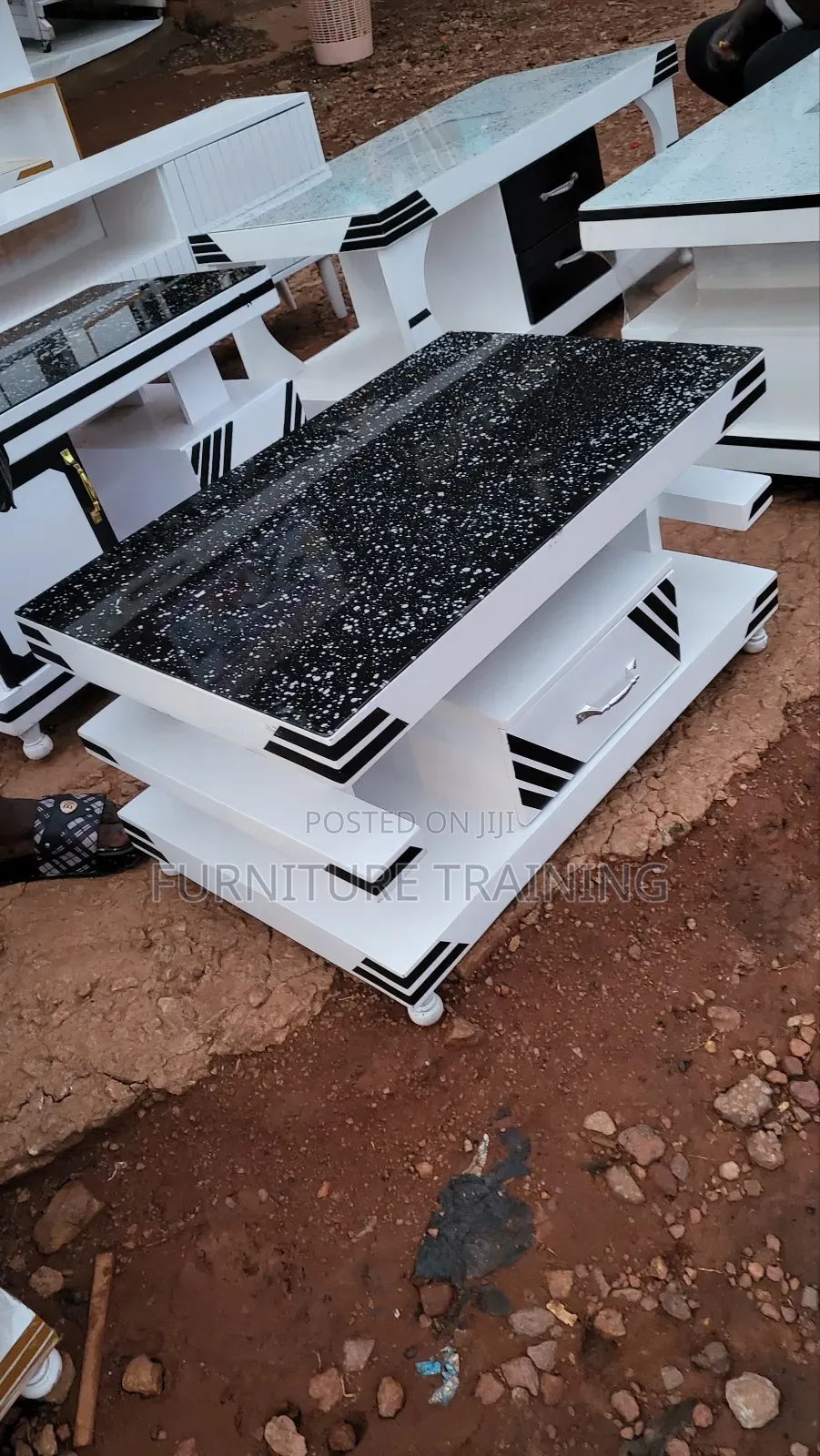 Center Tables White and Black Available