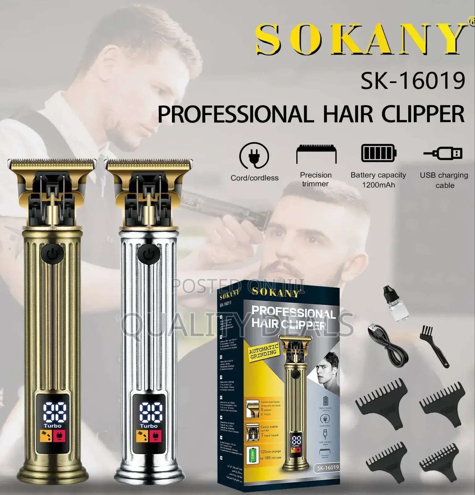 Sokany Rechargeable Hair Clipper
