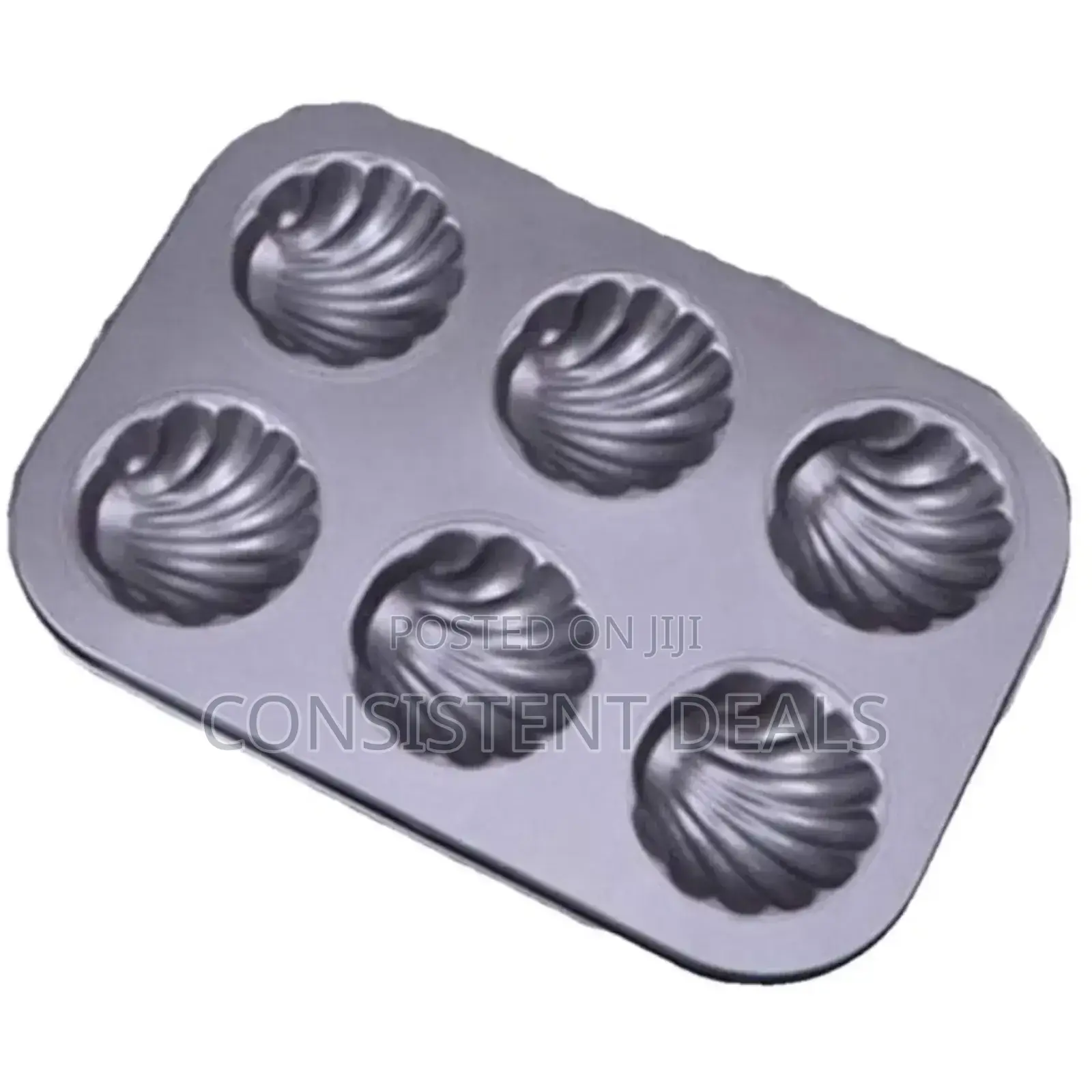 6 Hole X Spring Shell Shape Baking Pan