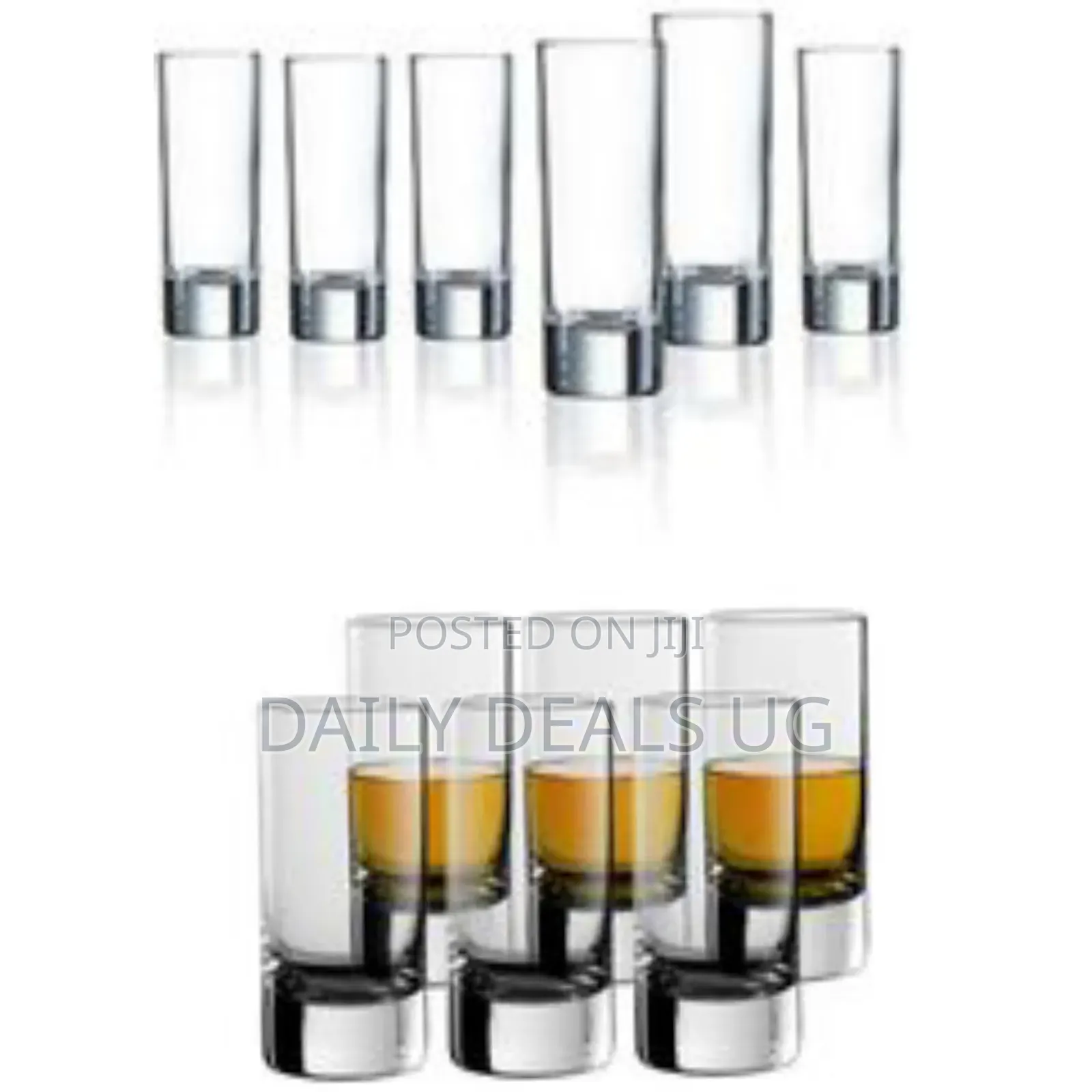 6 Pieces of Long Shot Glasses - Colorless