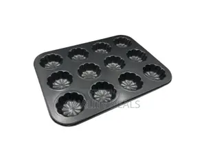 Flower Design 12 Hole Muffin Cupcake Pan