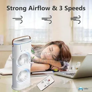 Portable Fan Double Ended Spray Desk Fan With Cooler Usb Rechargeable