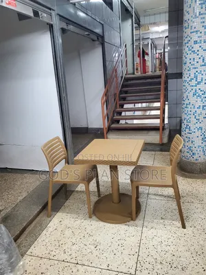 Executive Plastic Chairs and Table Set