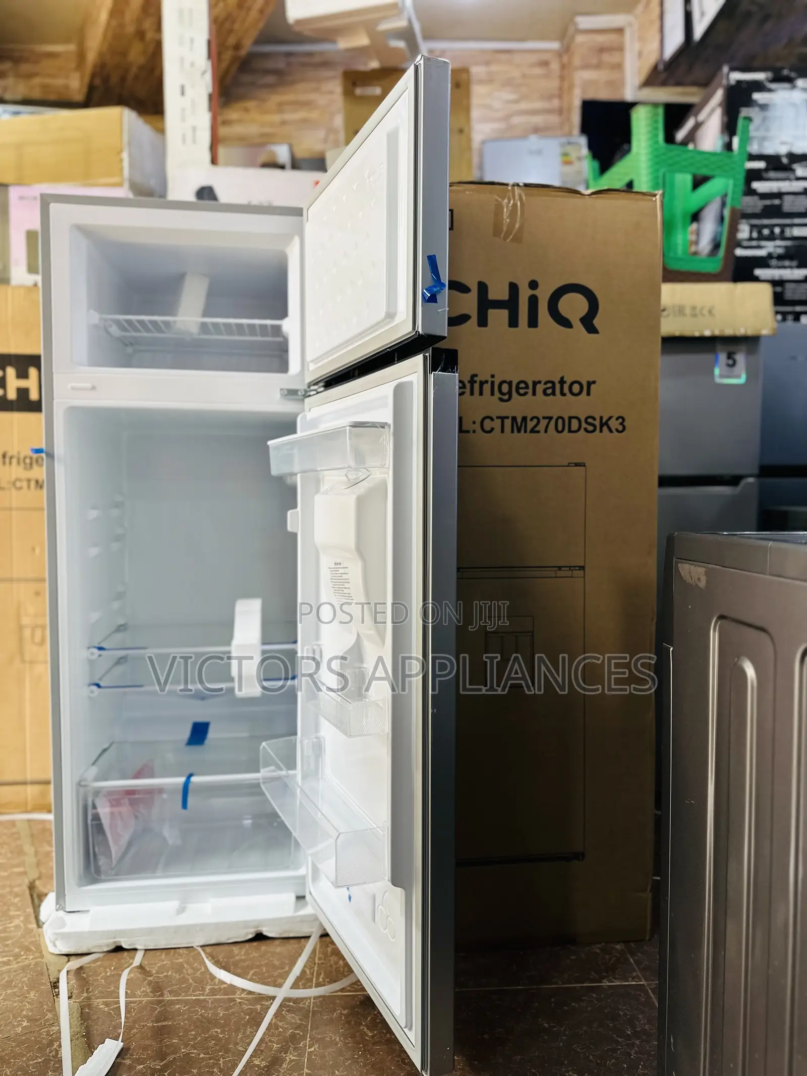 270l Double Door Fridge With Water Dispenser
