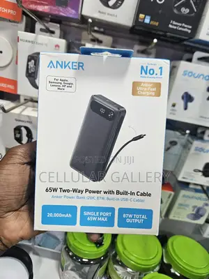 Anker Laptop/Phone Power Bank(, 87w, Built-in Usb-C Cable)