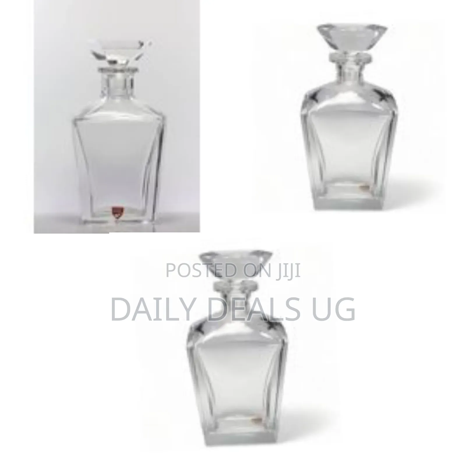Beautiful Crystal Square Decanter for Wine Whiskey Liquor With Stopper