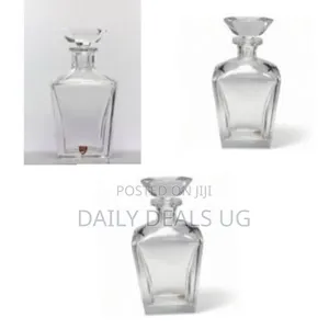 Beautiful Crystal Square Decanter for Wine Whiskey Liquor With Stopper