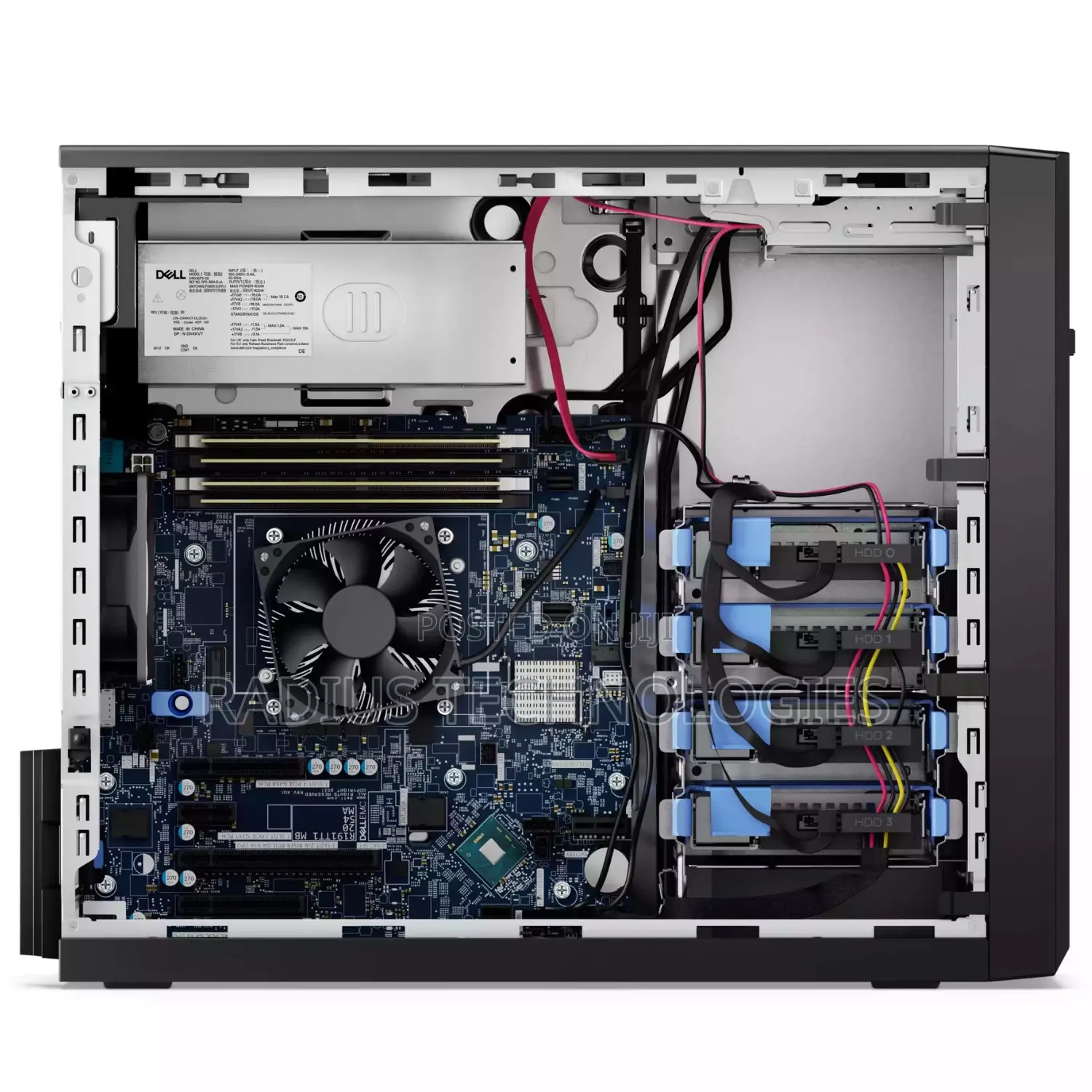 New Server Dell PowerEdge T150 E-2314 16GB Intel Xeon HDD+SSD 1T