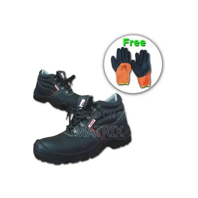 Boots Steel Toe With 1 Free Pair of Glove