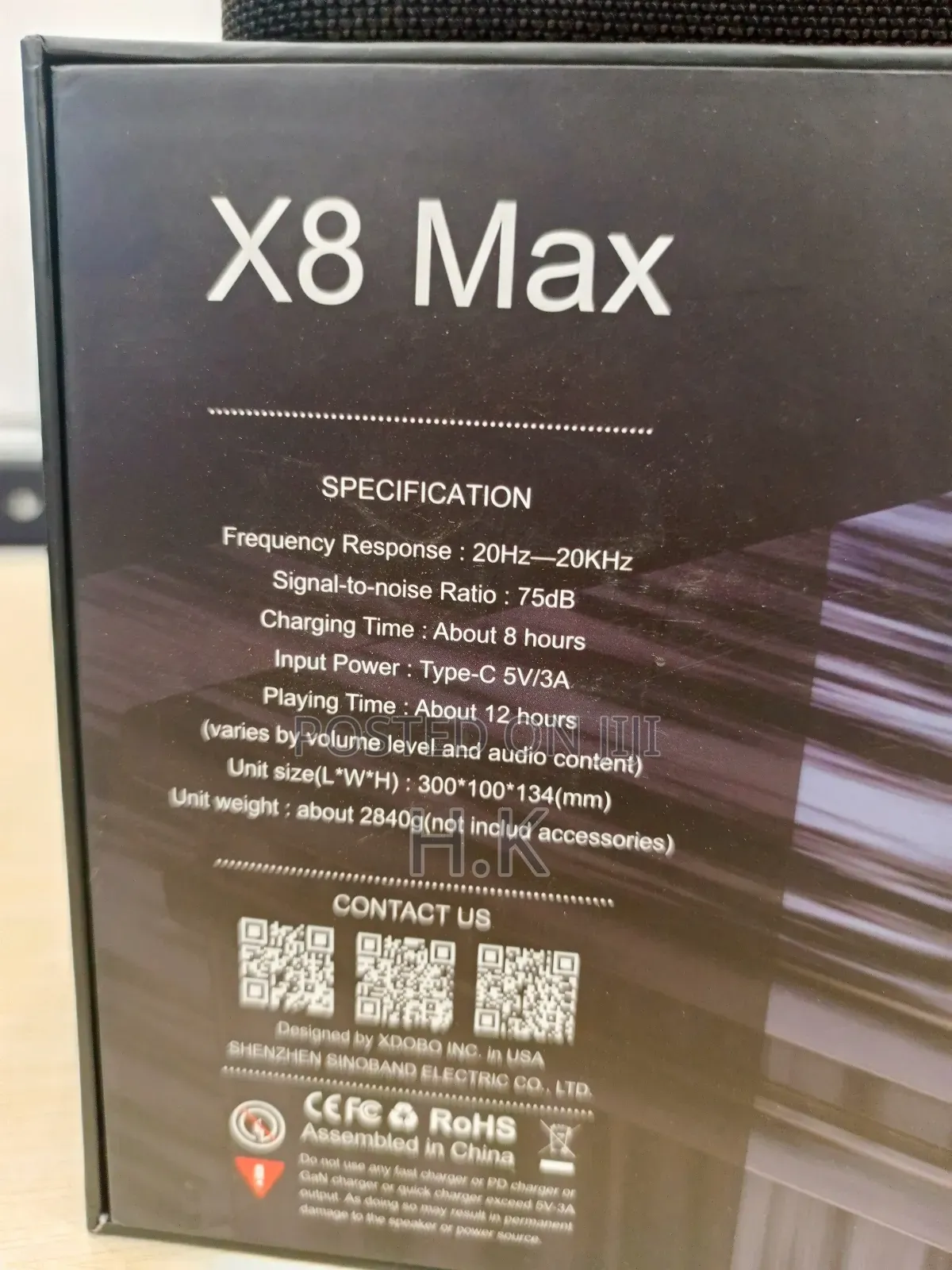 Xdobo X8 Max Portable Bluetooth Speaker.
