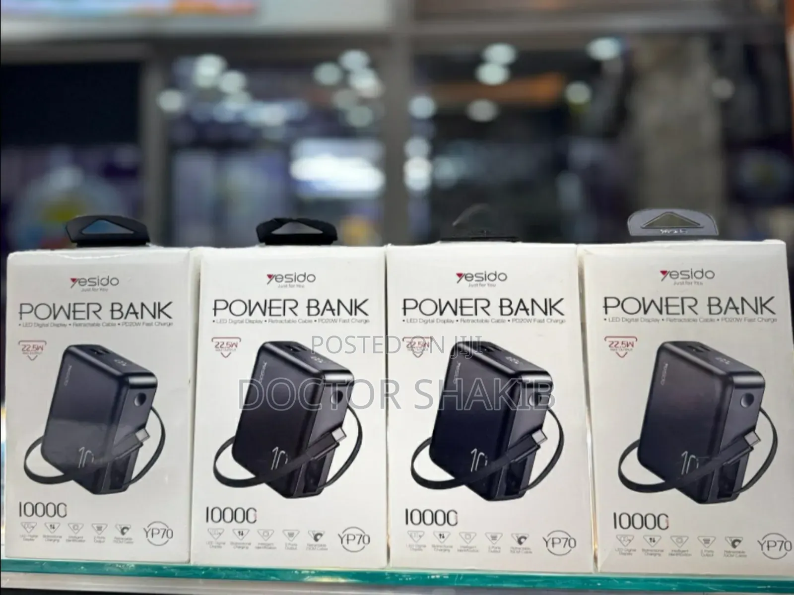 New Yesido Yp70 Power Bank 22.5w Led Digital Display