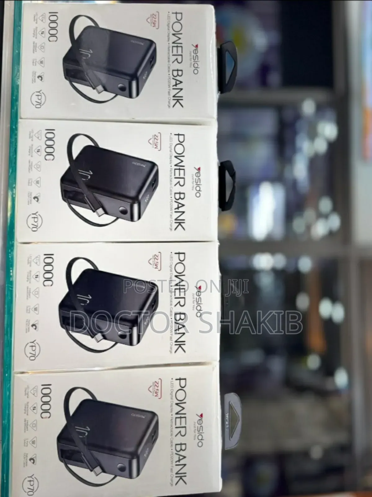 New Yesido Yp70 Power Bank 22.5w Led Digital Display