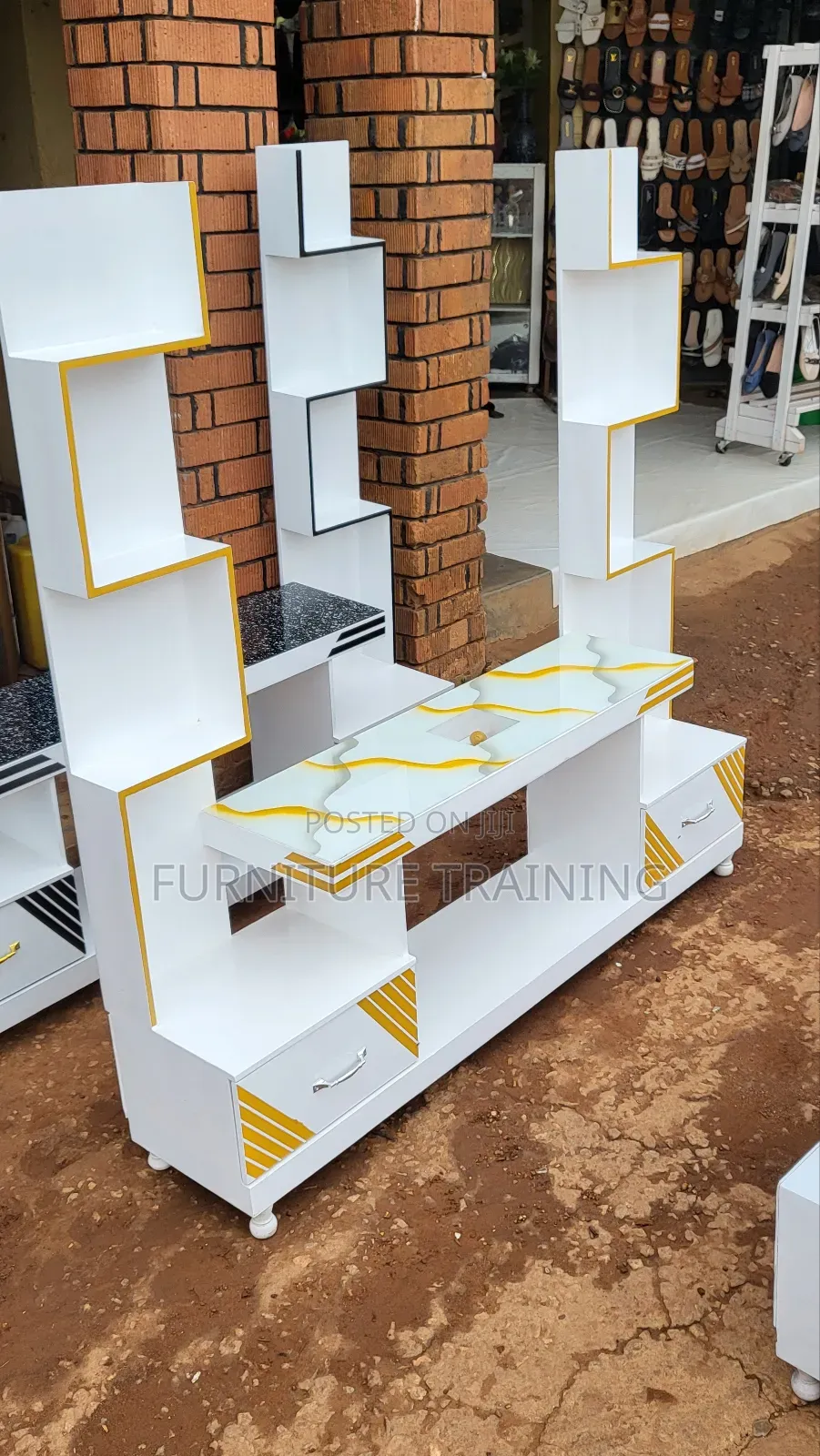 Golden Tv Stand Available Brand New