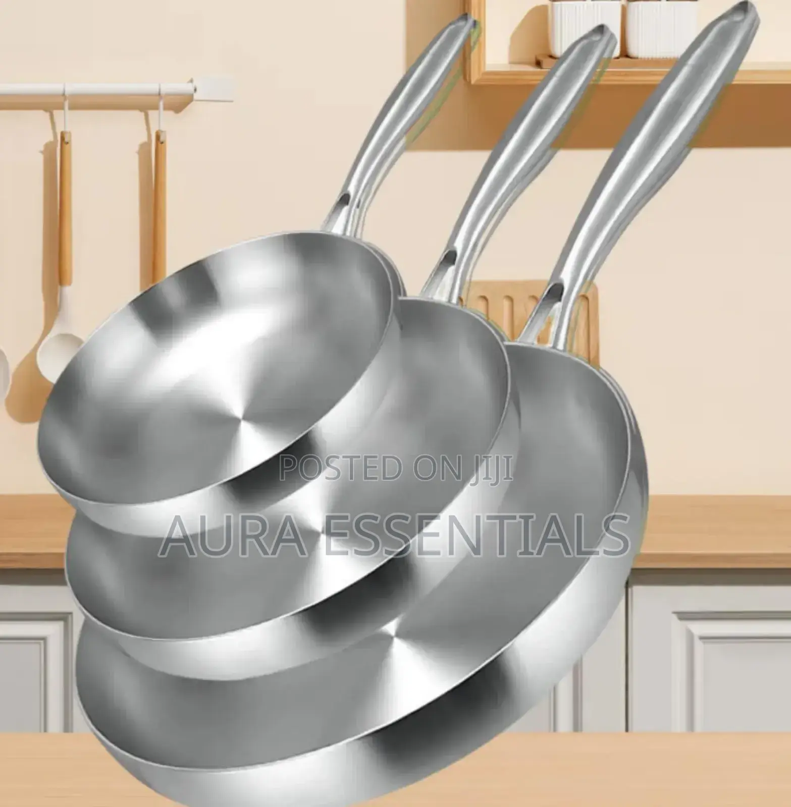 26cm Stainless Steel Frying Pan