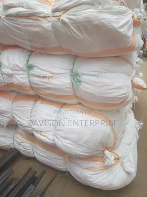 100kg Bale Sack White Yellow Strip