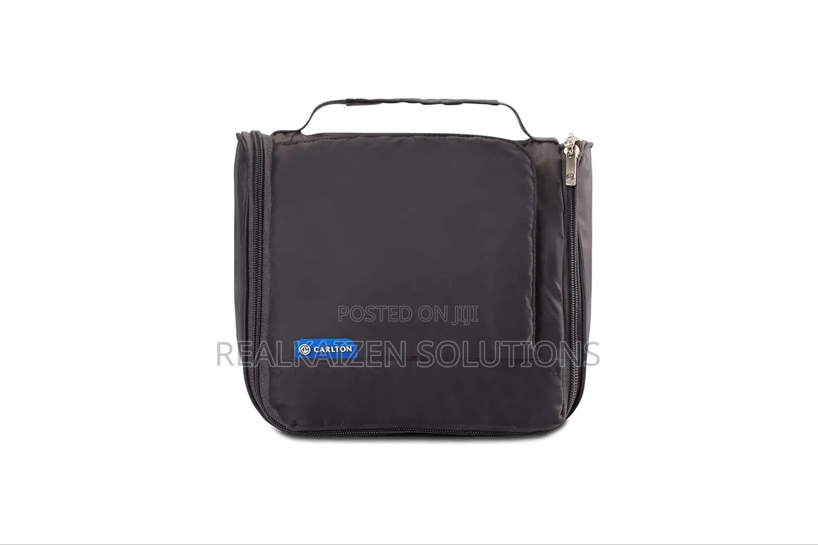 Uk Carlton Premium Polyester Fabric Toiletry Grey Travel Bag 21cm