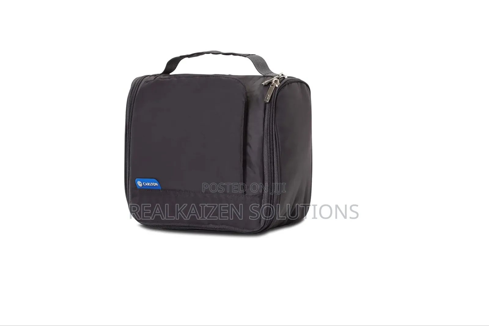 Uk Carlton Premium Polyester Fabric Toiletry Grey Travel Bag 21cm