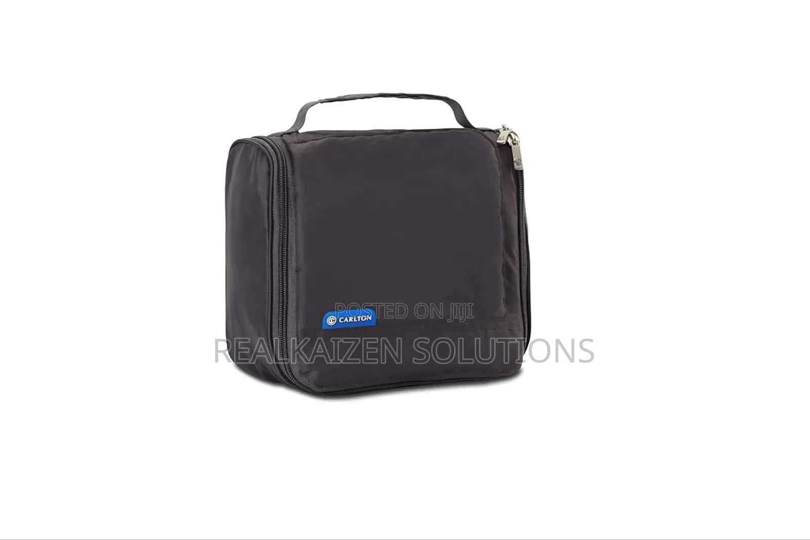 Uk Carlton Premium Polyester Fabric Toiletry Grey Travel Bag 21cm