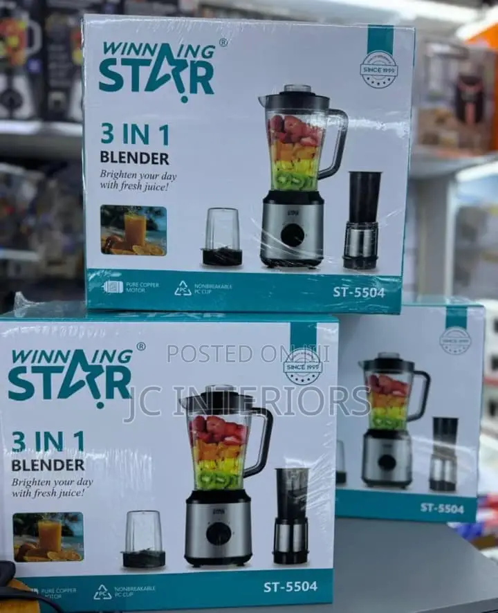 3 in 1 Winningstar Blender at *140,000* Ugx