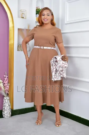 Ladies Two Piece With Round Dress.