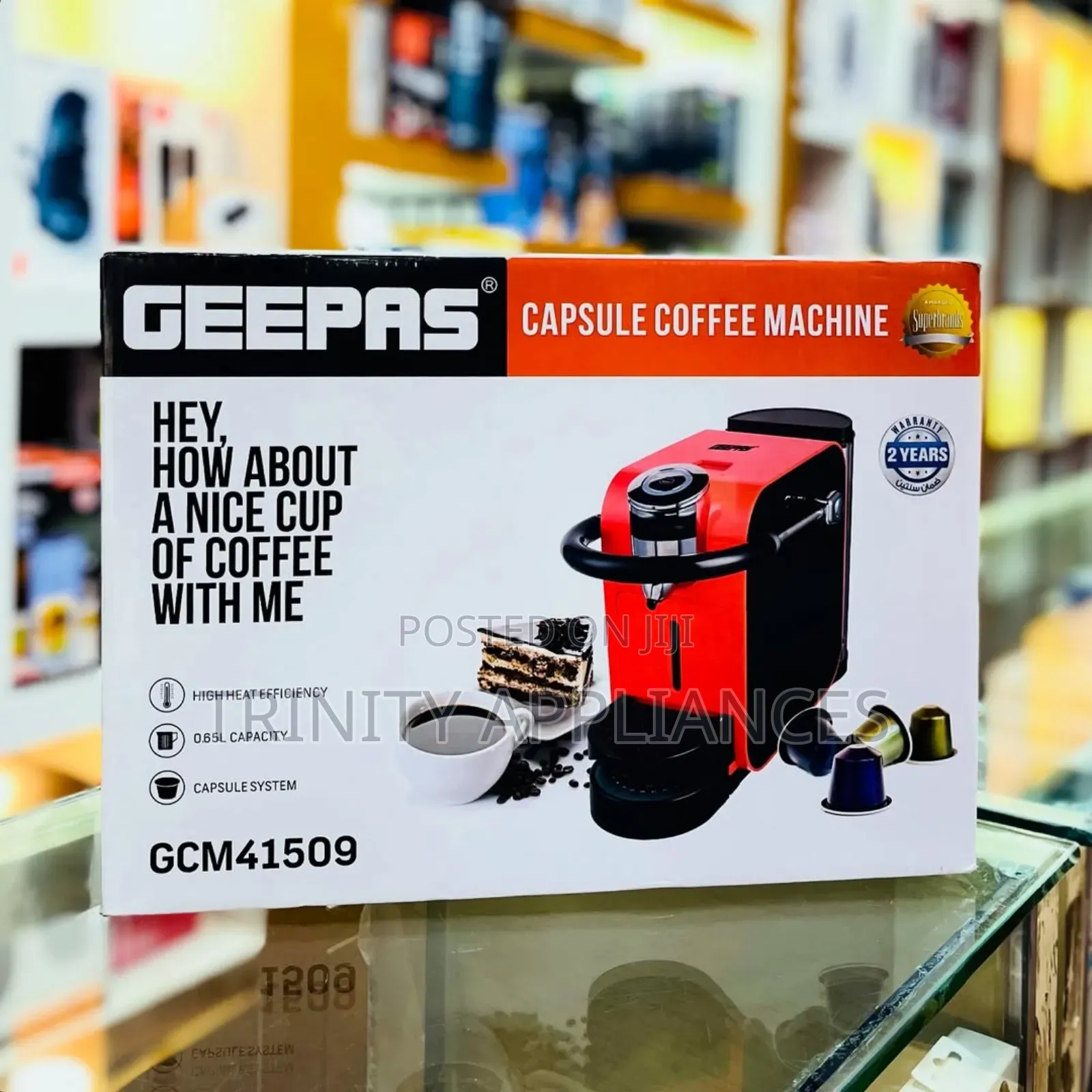 Geepas Capsule Coffee Maker Gcm41507