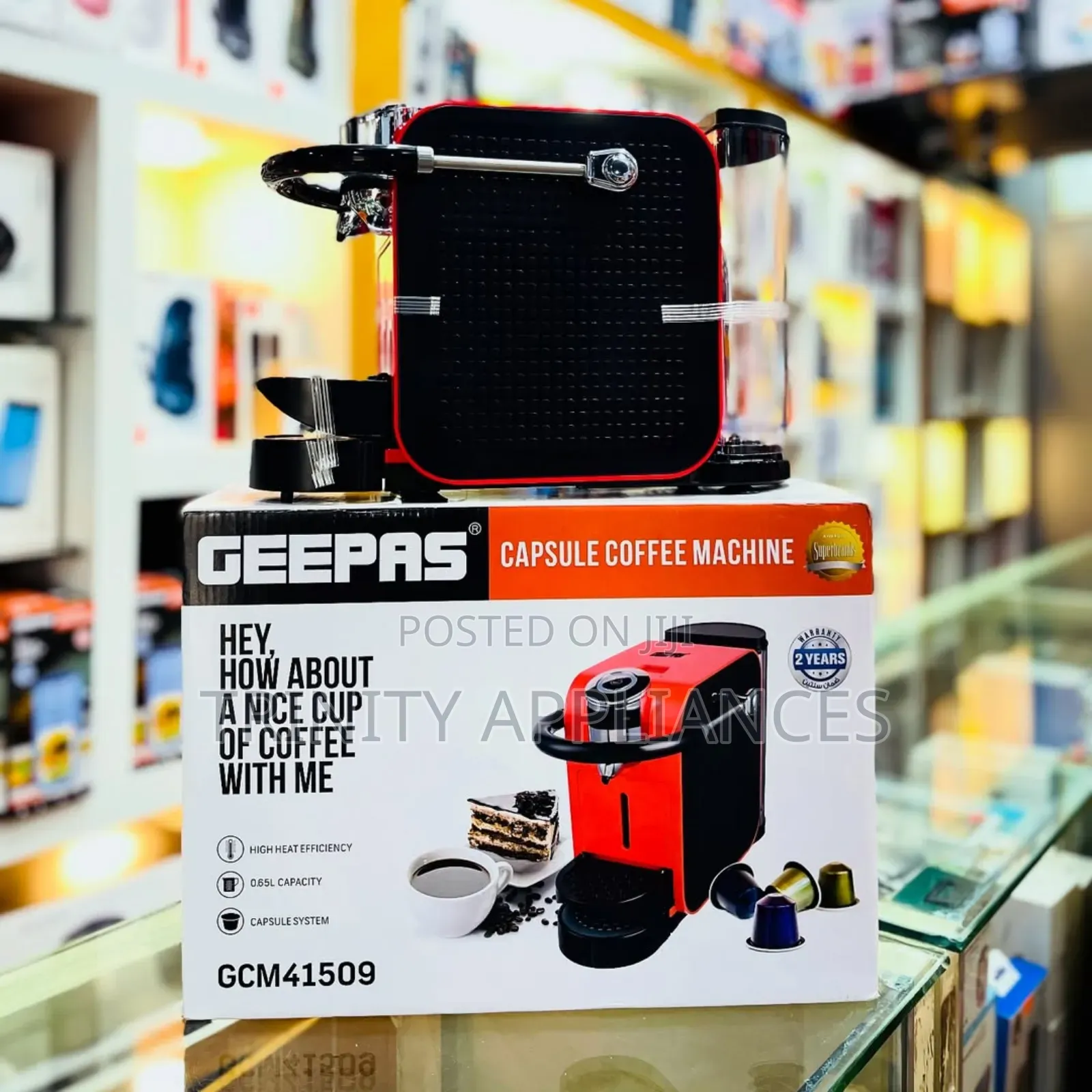 Geepas Capsule Coffee Maker Gcm41507