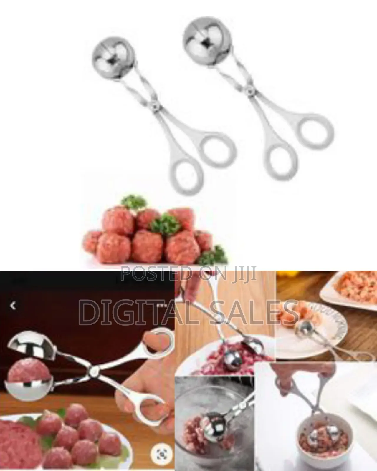 Stainless Steel Handmade Ball Maker None-Stick Rice Fish Meat Baller