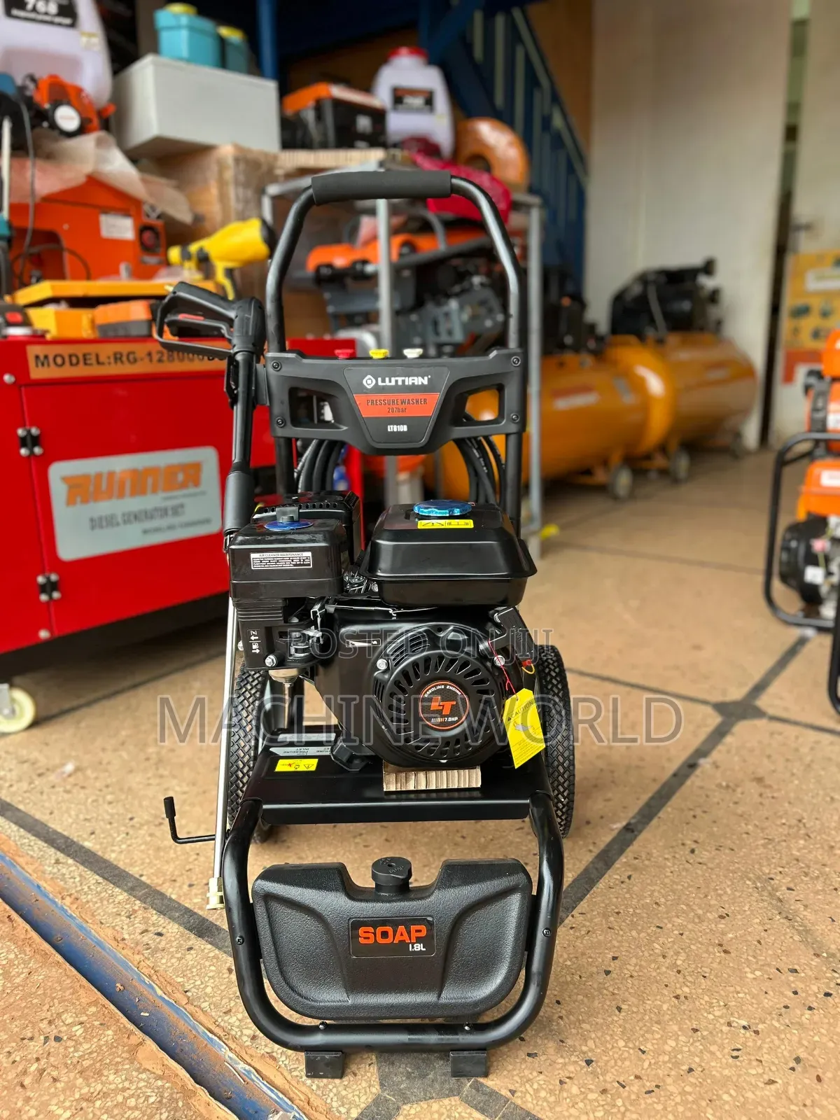 Lutian Jet Washer Machine With Soap Tank