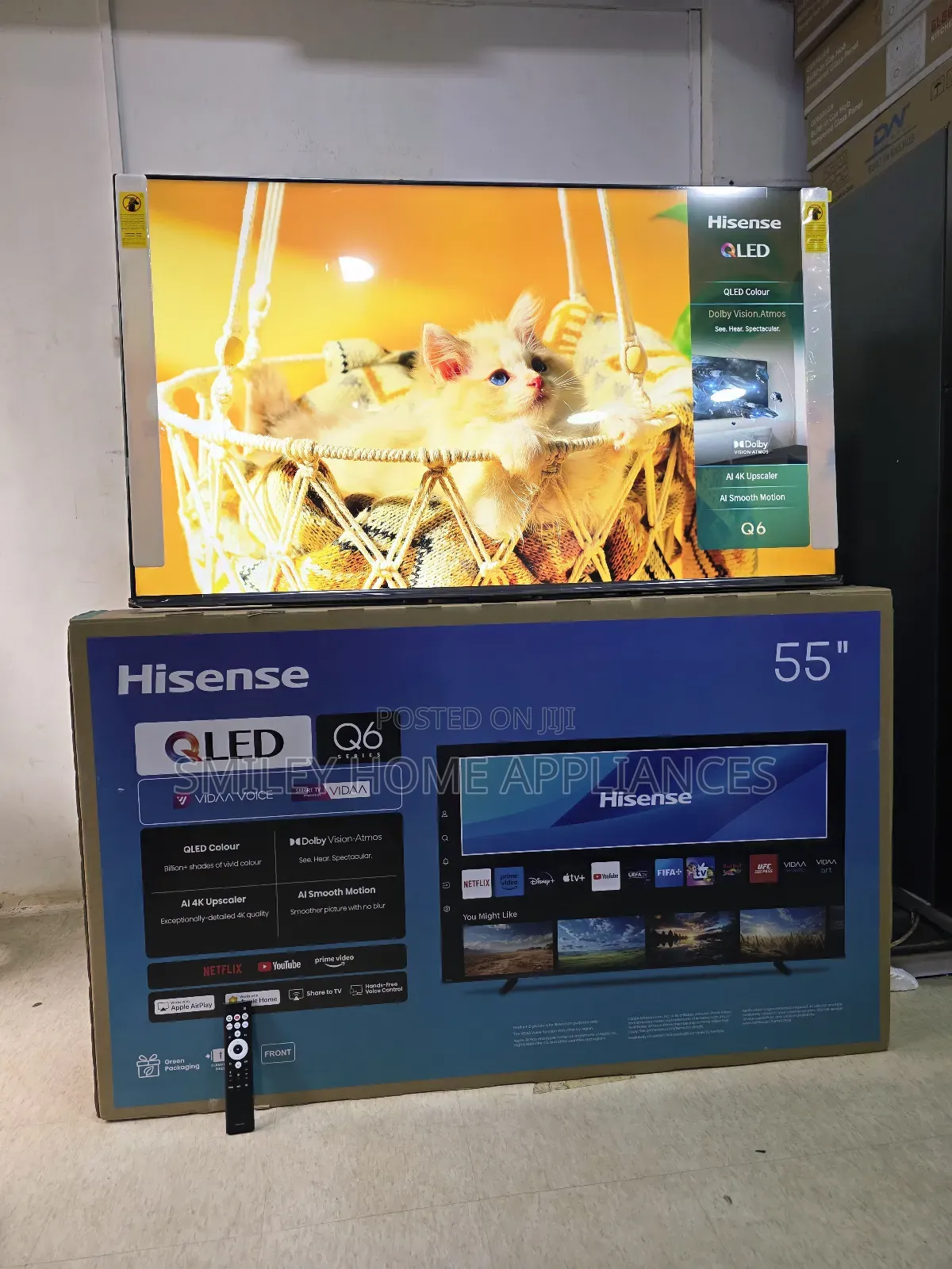 Hisense 55q6q 55inches Qled- Vidaa Smart Tv Q7 Series at Discount