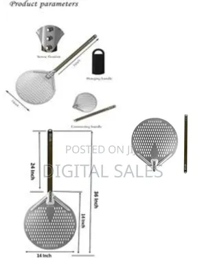 14 Inch by Akylar - Perforated Pizza Spatula