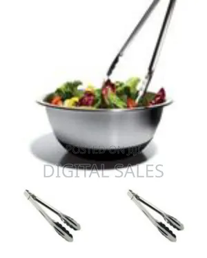 Stainless Steel Kitchen Tong - Silver