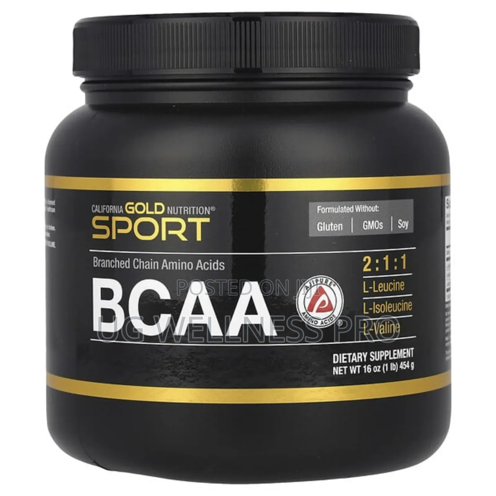Sport, Bcaa Powder, Ajipure, Branched Chain Amino Acids 454g 91 Servi