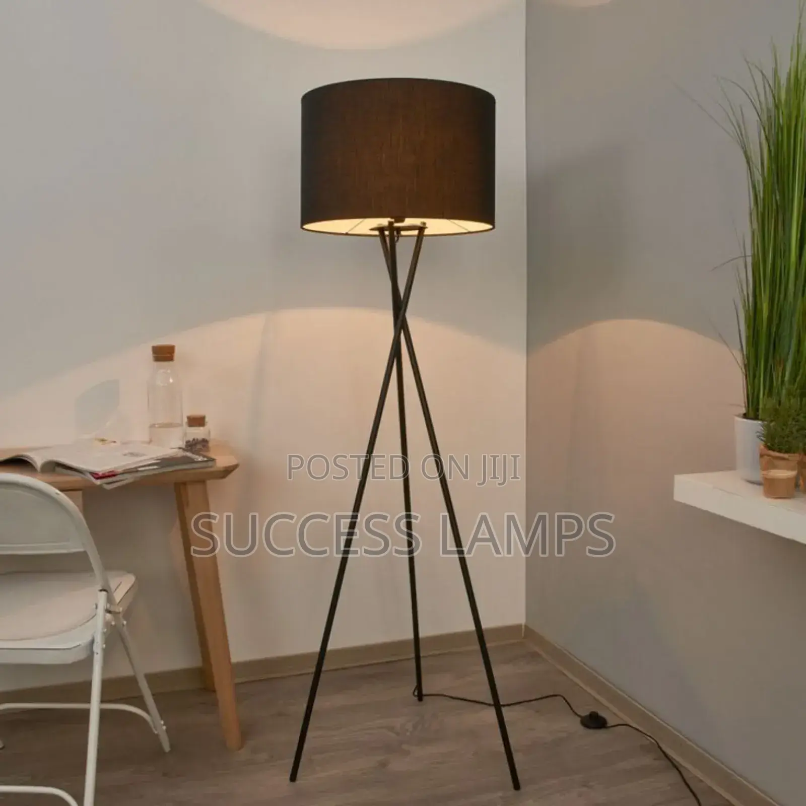 Tall Metallic Floor Lamps