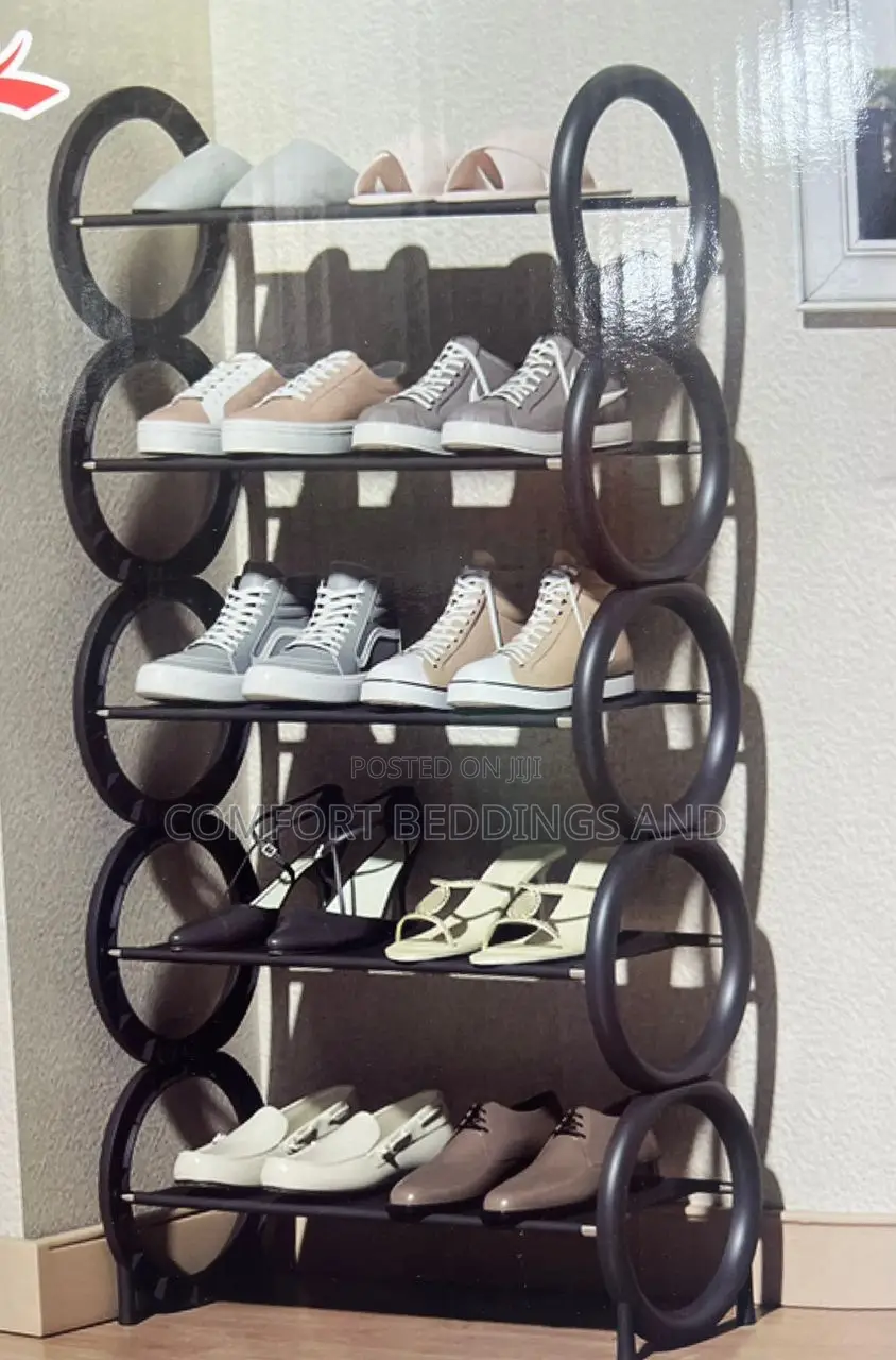 Fancy Metallic Shoe Rack