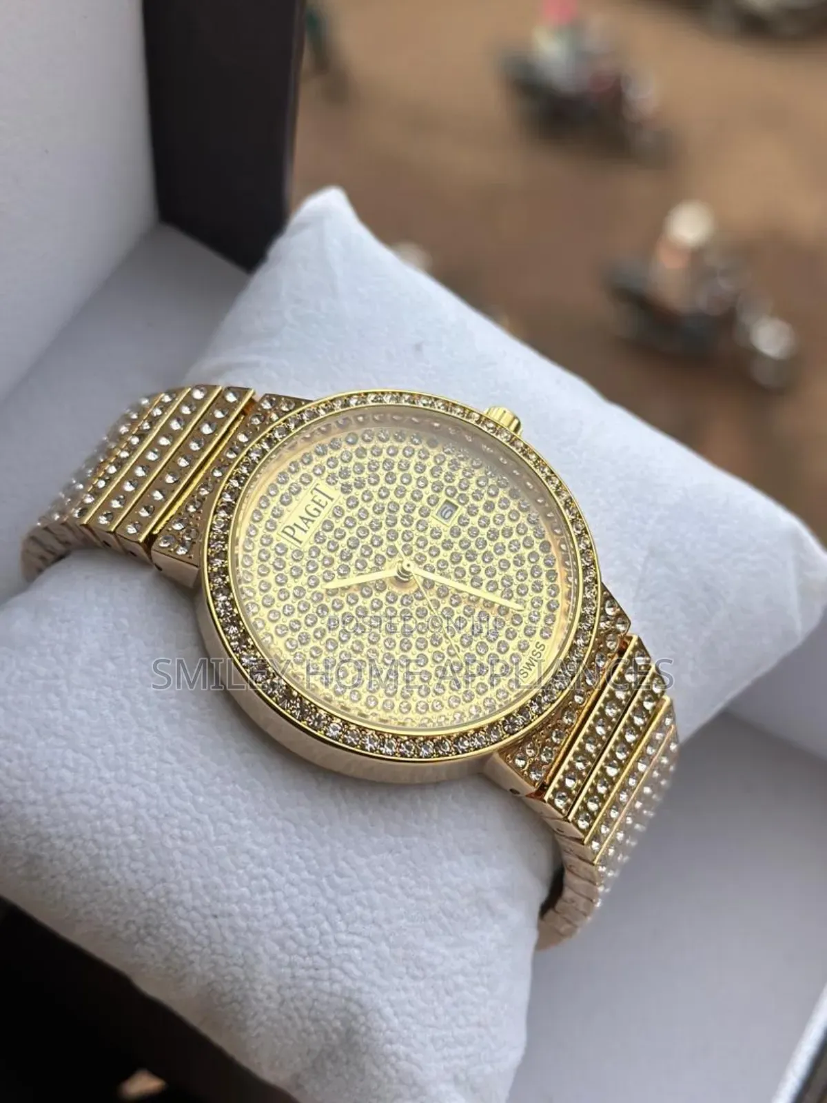 Piget Golden Strapped Women's Analog Classy Time Piece at Discount Price