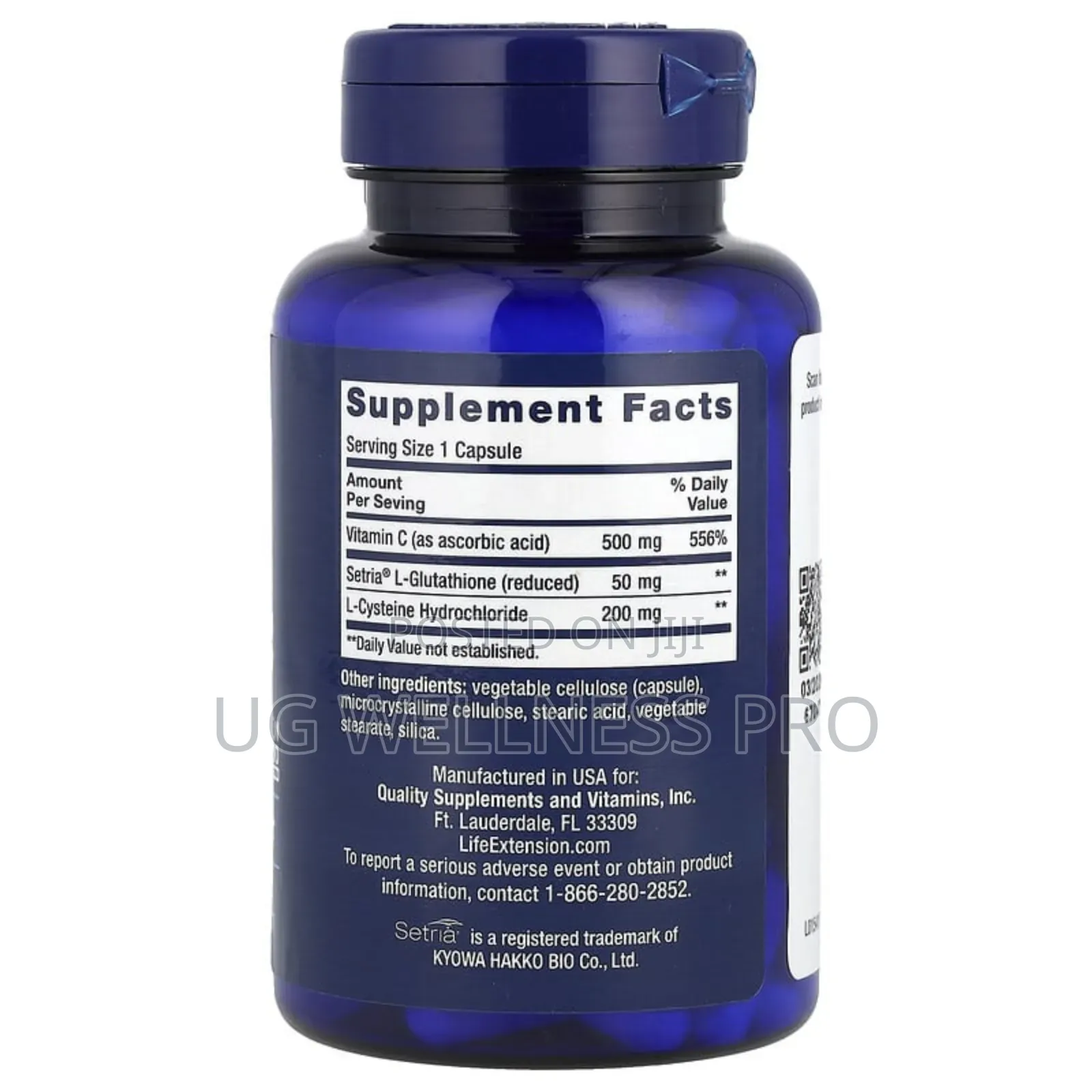 Life Extension, Glutathione, Cysteine C, 100 Capsules