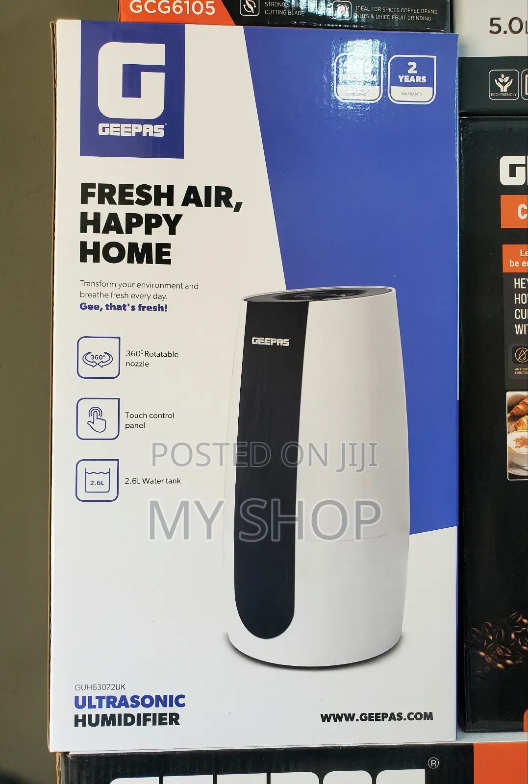 Ultrasonic Humidifier Geepas
