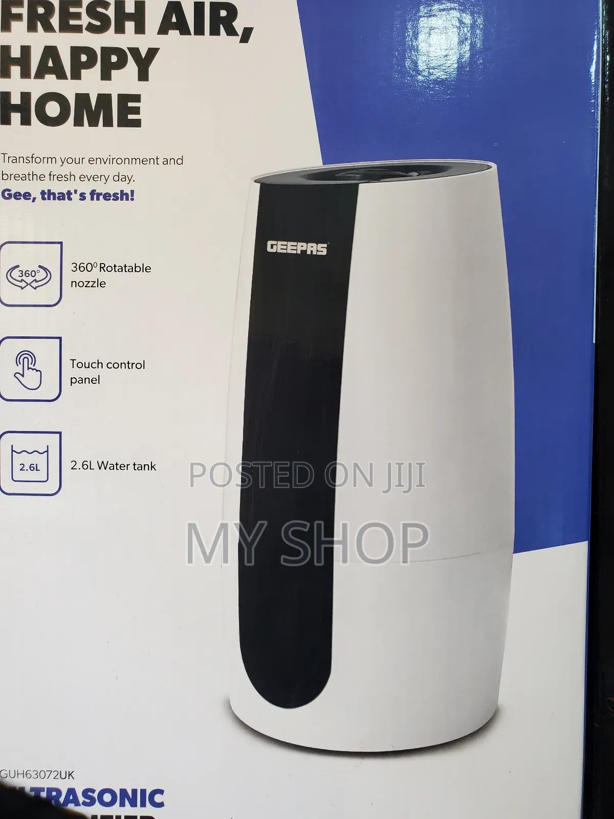 Ultrasonic Humidifier Geepas