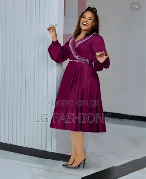 Short Round Satin Party Dress