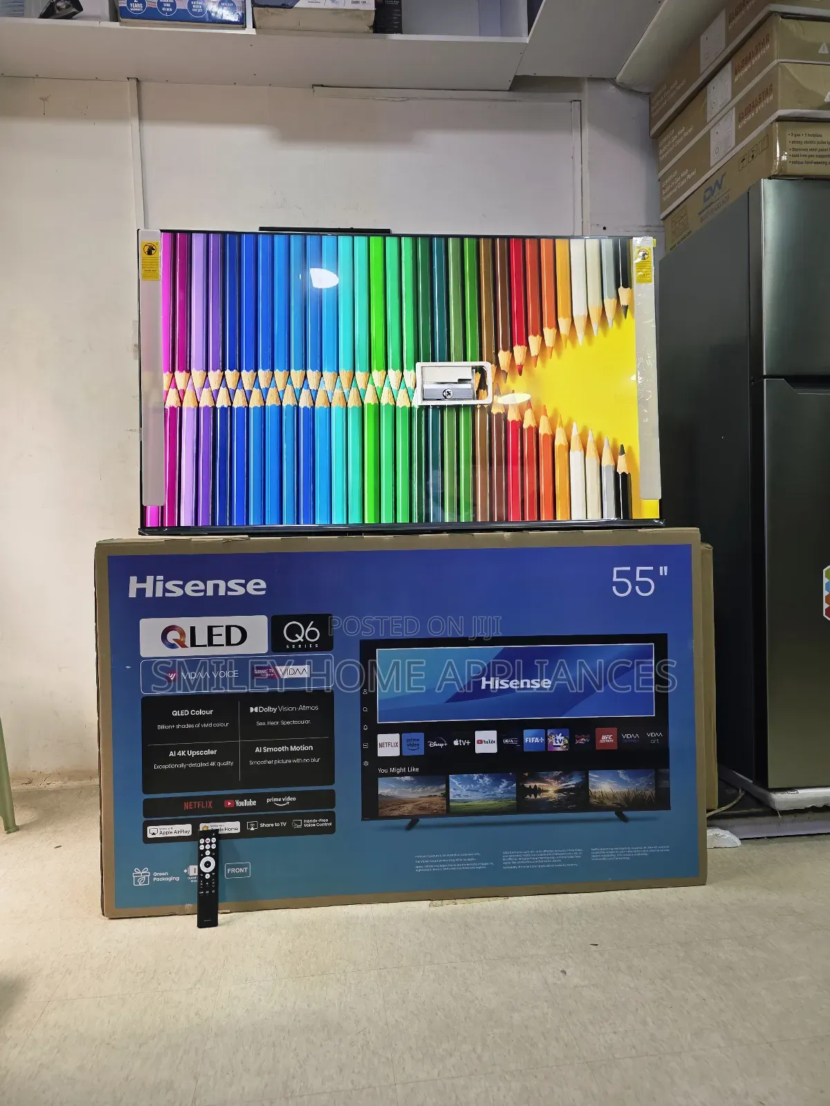 Hisense 55q6q 55inches Qled- Quantum Dot Display Tv 2025 Model