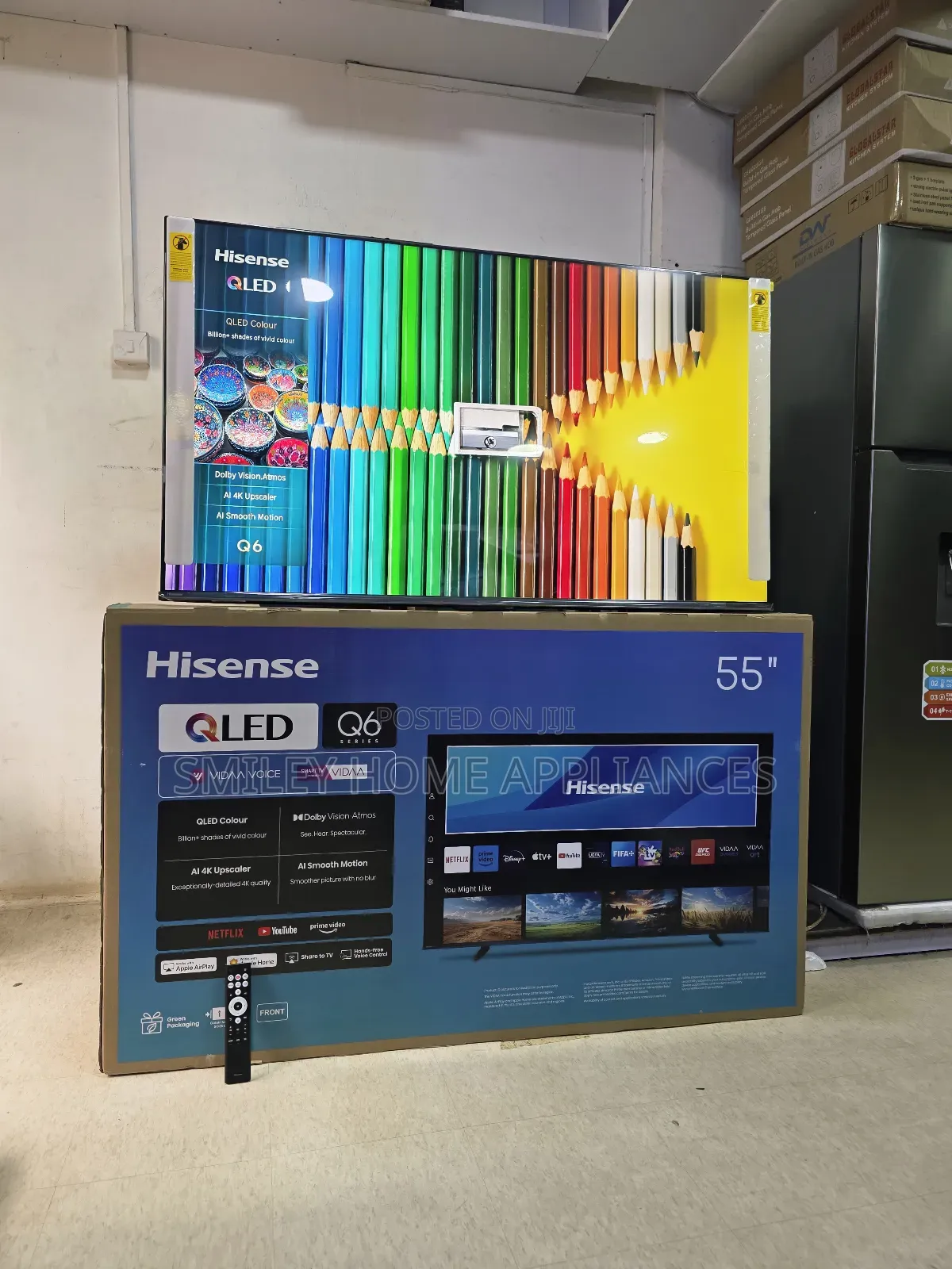 2025 Model Hisense 55inches Qled- Quantum Dot Display Smart Tv