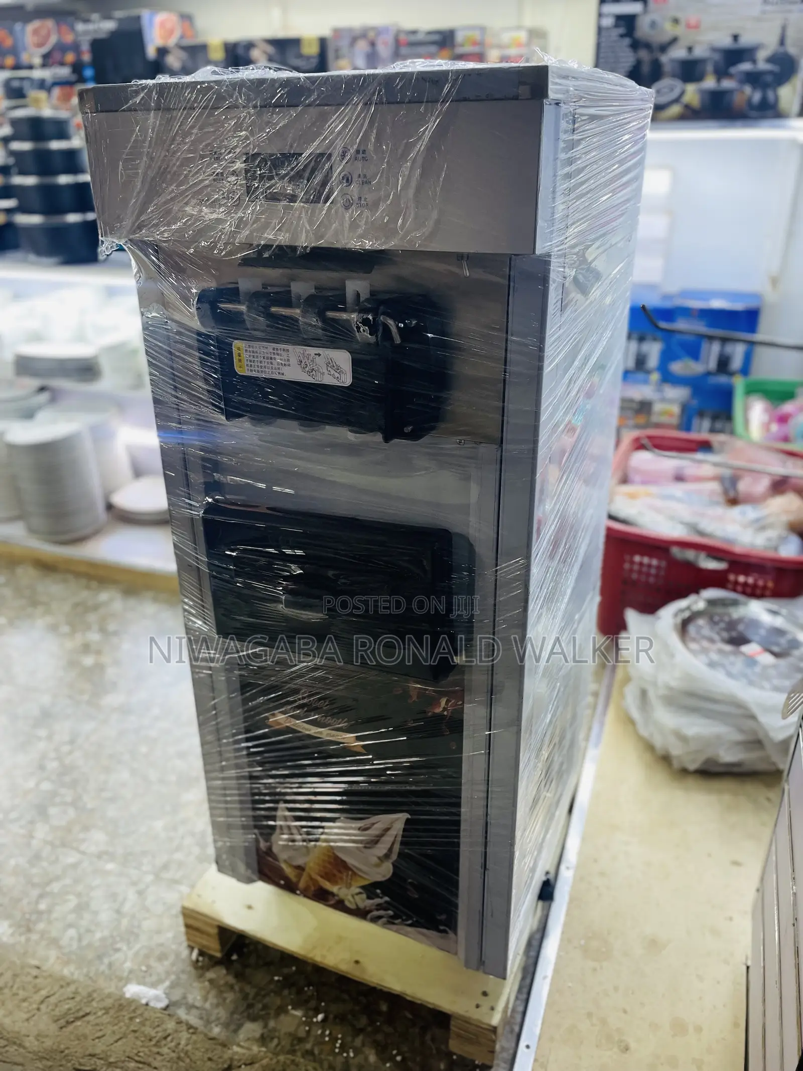 Stand Alone Commercial Ice Cream Machine Silver