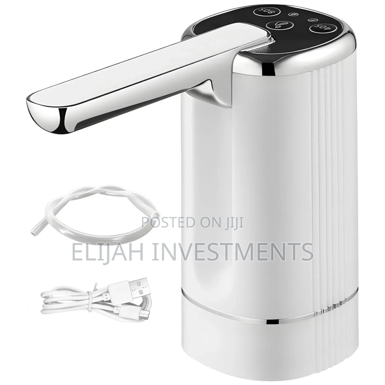 Automatic Water Dispenser Pump Black White.