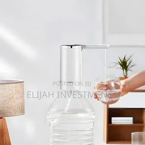 Automatic Water Dispenser Pump Black White.
