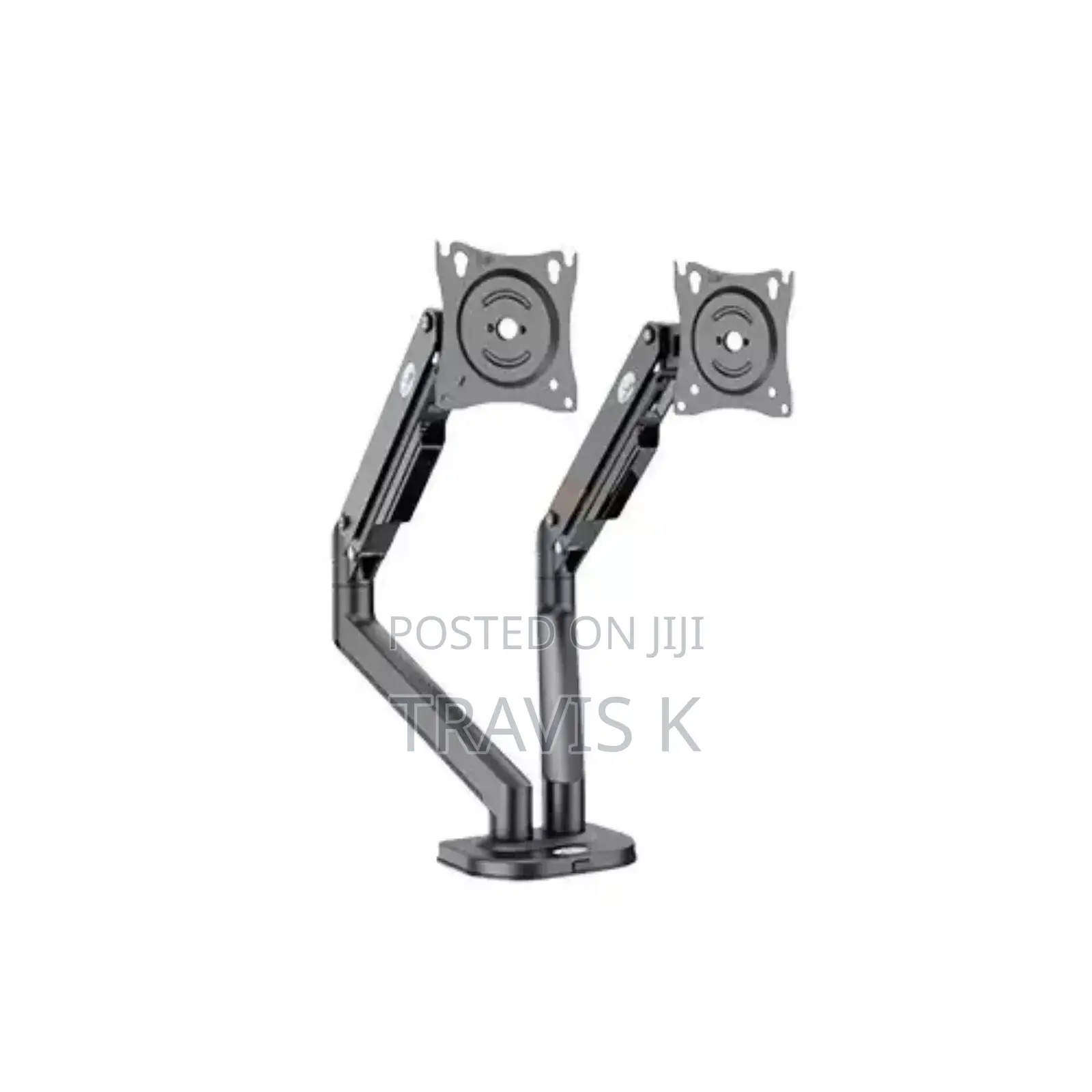 Double Arm Gas Strut Desktop Monitor Stand