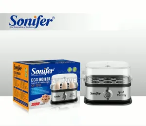 Sonifer Sf-1510 Mini Electric Egg Cooker, a Fast 6-Egg Steamer Boiler