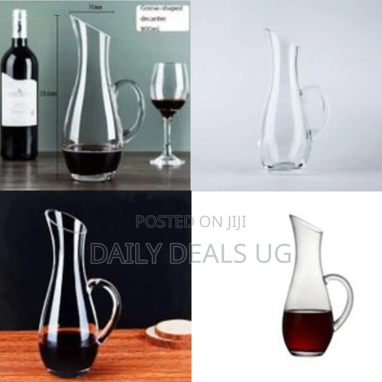 Whiskey Decanter Wine Decanter Carafe Glass Bottle Hand Blown