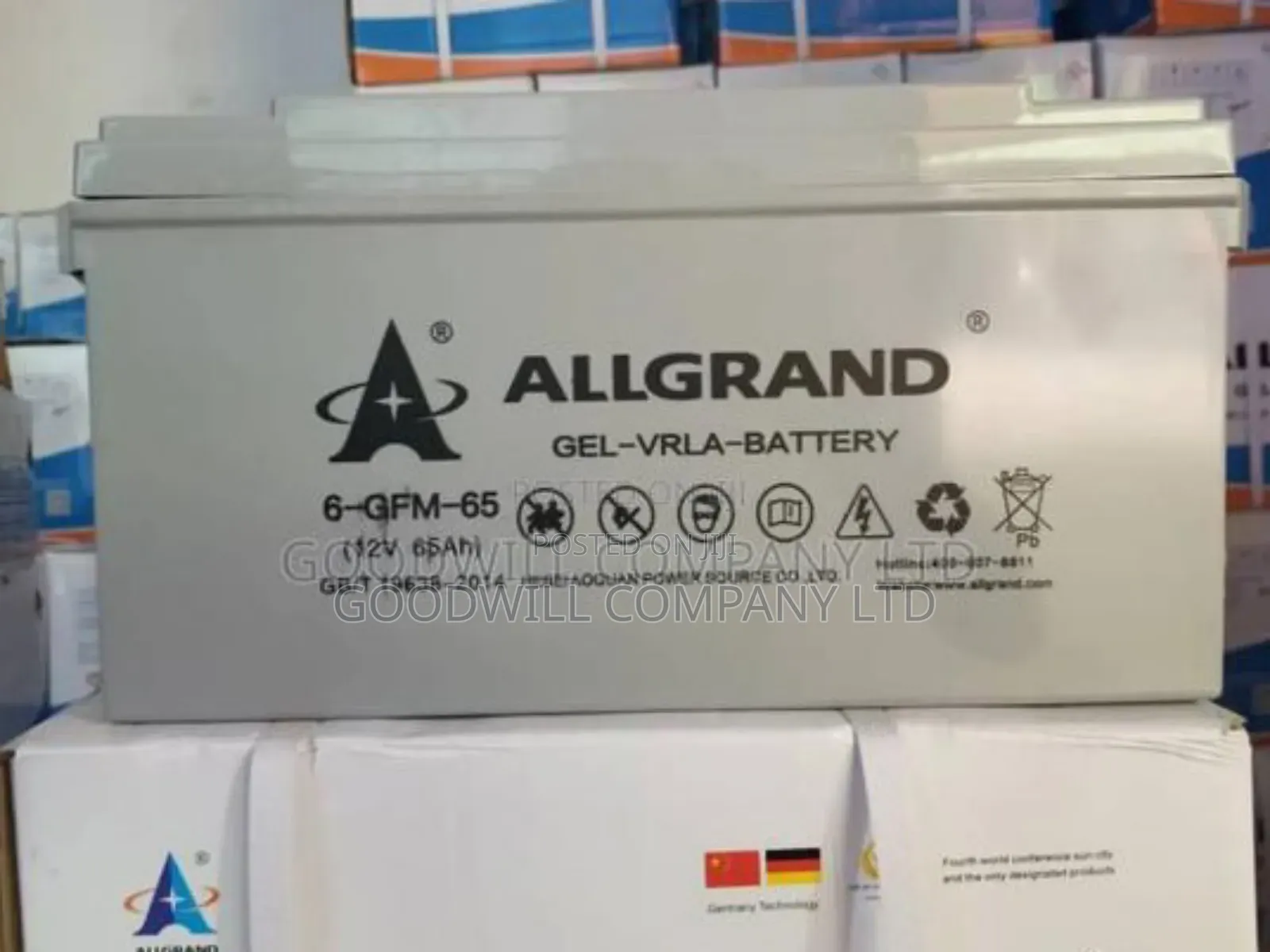 65ah Allgrand Pure Gel Battery Gel6690