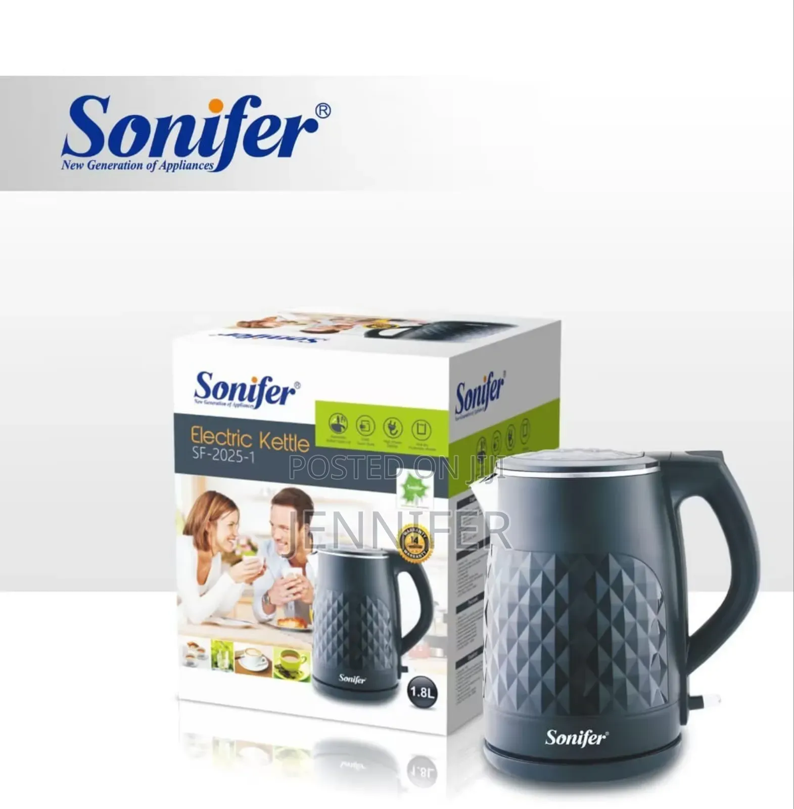 Sonifer Sf-2025-1 Electric Kettle, a 1.8-Liter